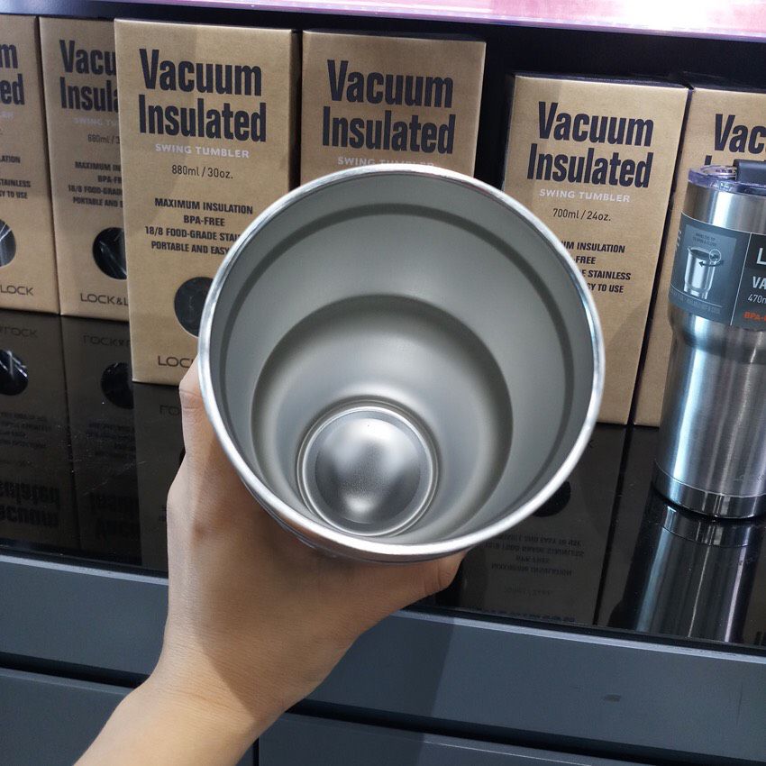 [HCM]Ly Giữ Nhiệt Lock&Lock Swing Tumbler (Màu Bạc) 800l