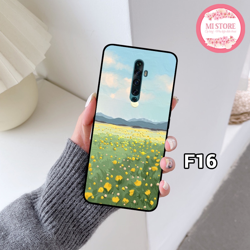 Ốp điện thoại oppo reno 2/ reno 2f/ reno 2z - ốp lưng oppo in hình cánh đồng hoa basic, nhẹ nhàng