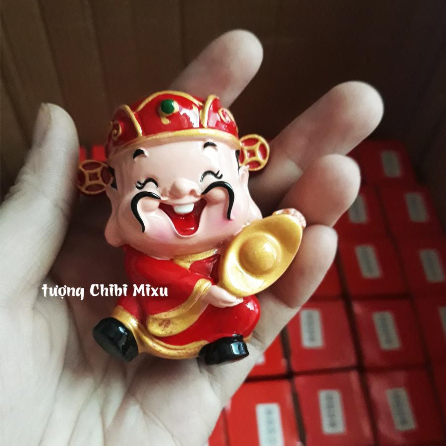[HCM]Tượng chibi Thần Tài 6cm - cầm thỏi vàng
