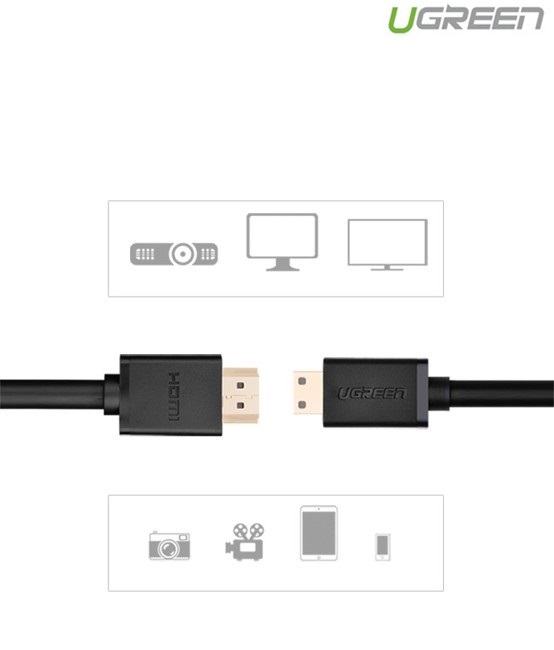 Cáp Mini HDMI to HDMI 1M Ugreen 10195 - Ugreen 10195