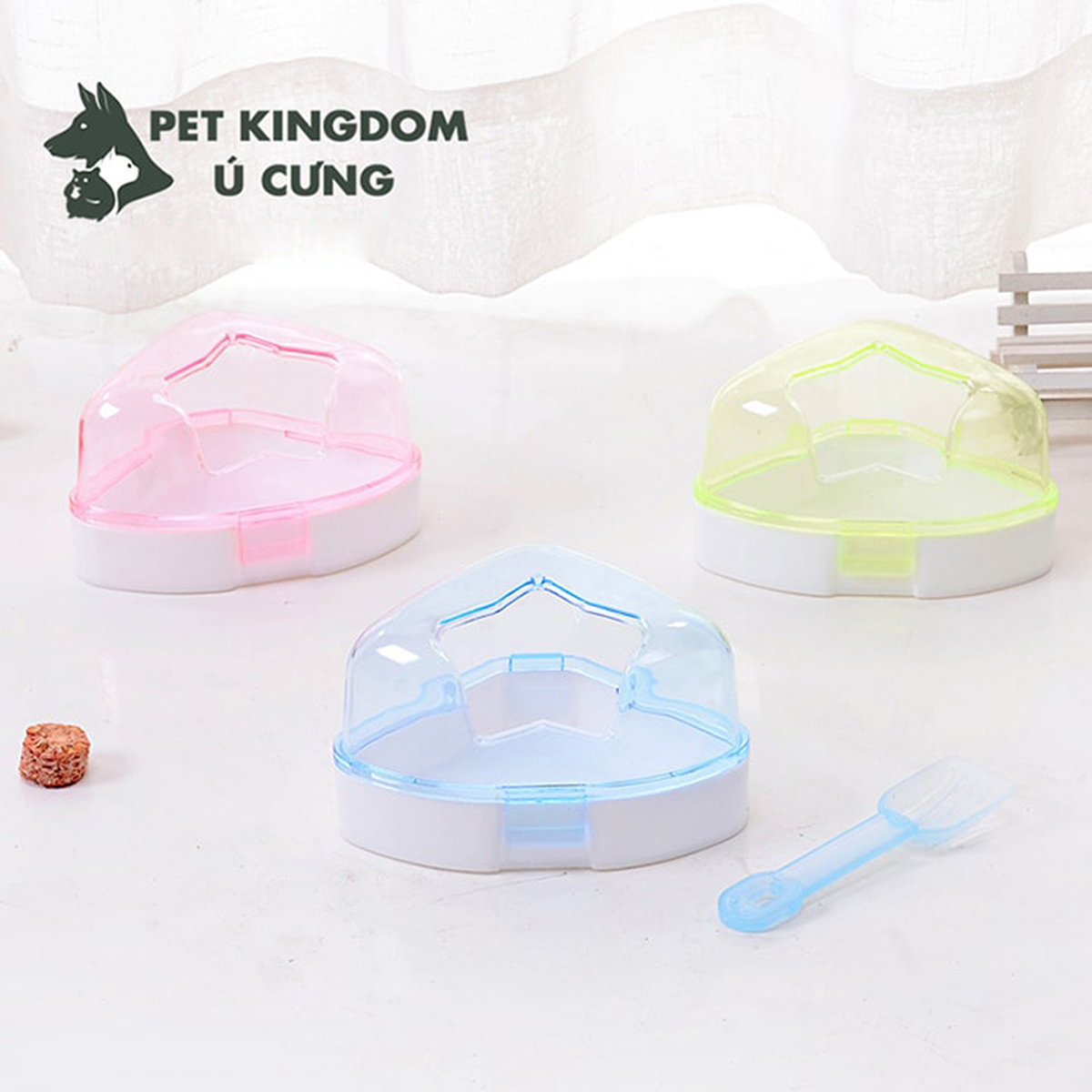 Nhà tắm mica nhiều size cho hamster