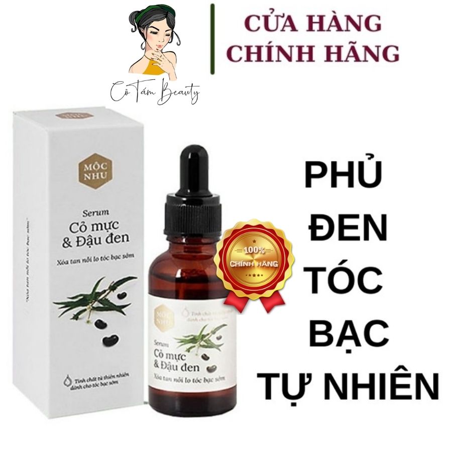 [HCM]Tinh Chất Mộc Nhu Serum Cỏ Mực & Đậu Đen 30Ml