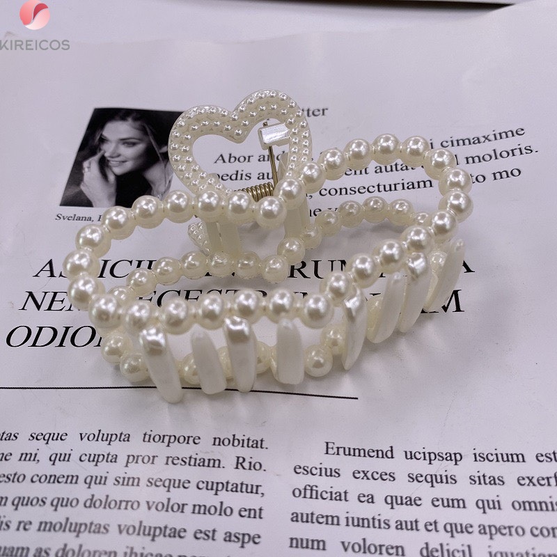 [HCM]Kẹp tóc nữ càng cua ngọc trai nhân tạo kiểu dáng hàn quốc hot trend