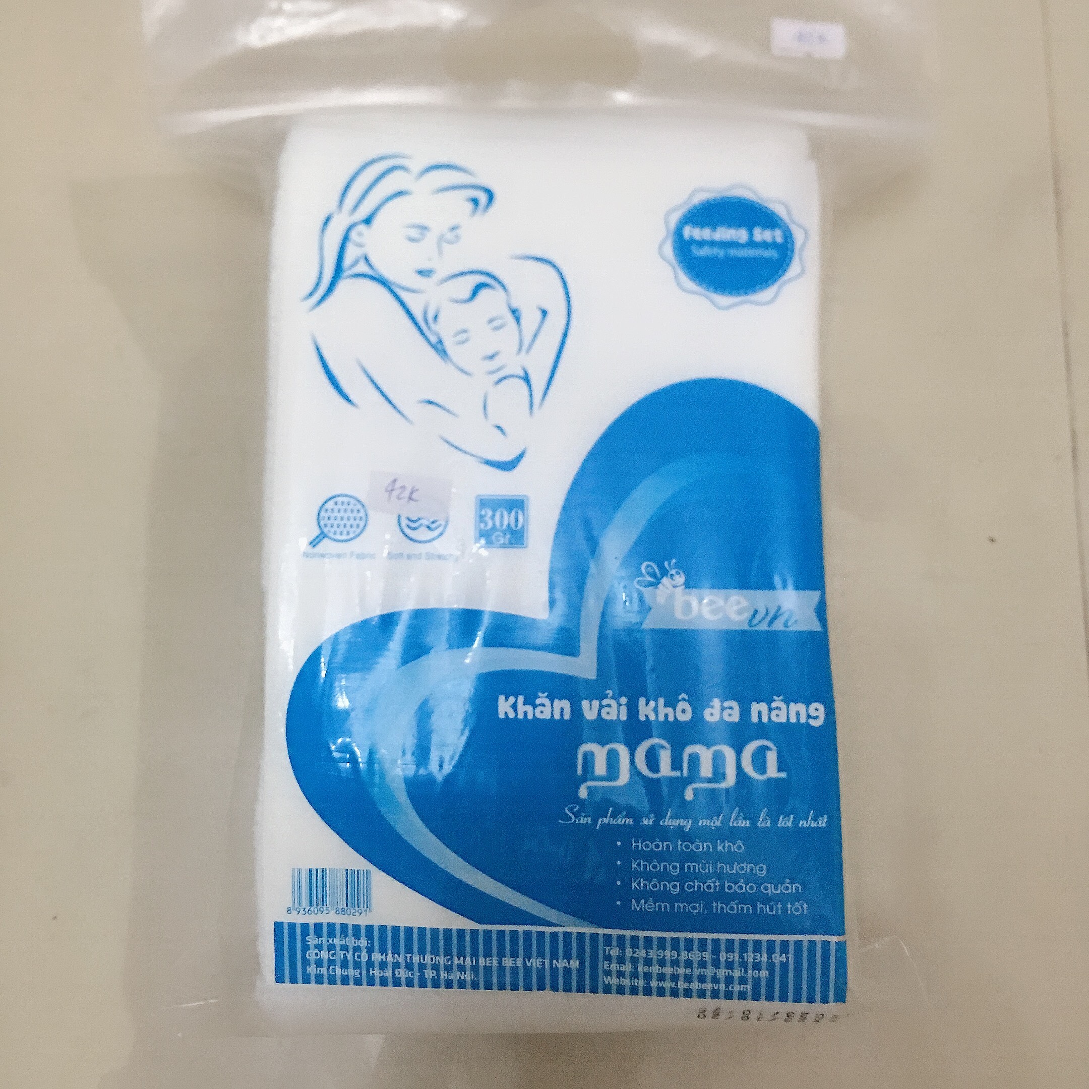 Khăn vải khô đa năng Mama (240 tờ -300gr - 320gr -600gr)