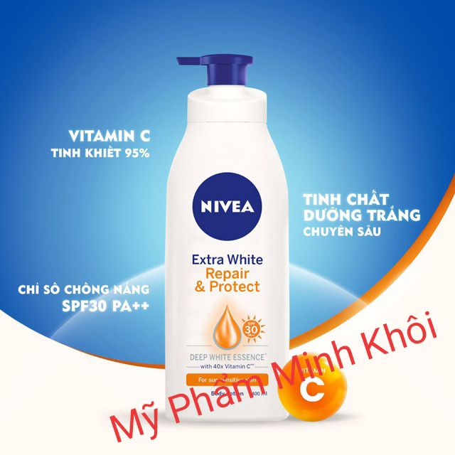 Sữa Dưỡng thể Trắng da Nivea Ban ngày 350ml