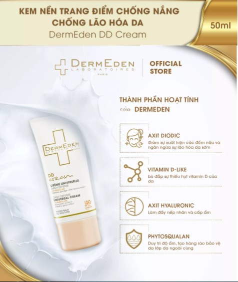 BÁO GIÁ KEM DƯỠNG VÀ TRANG ĐIỂM ĐA NĂNG KOSÉ COSMEPORT NUDY COUTURE MINERAL DD CREAM 02 - 30G | Shopee Lazada Sendo Tiki mới nhất 8 Kem chống nắng trang điểm DERMEDEN DD Cream SPF50 PA+++ 50 ml