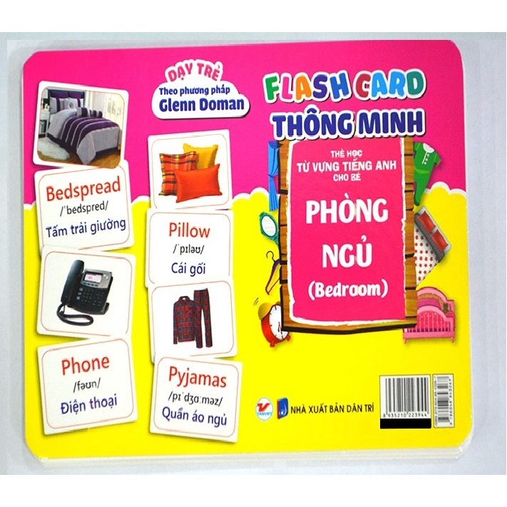 Tân việt - sách - flash card thông minh - phòng ngủ