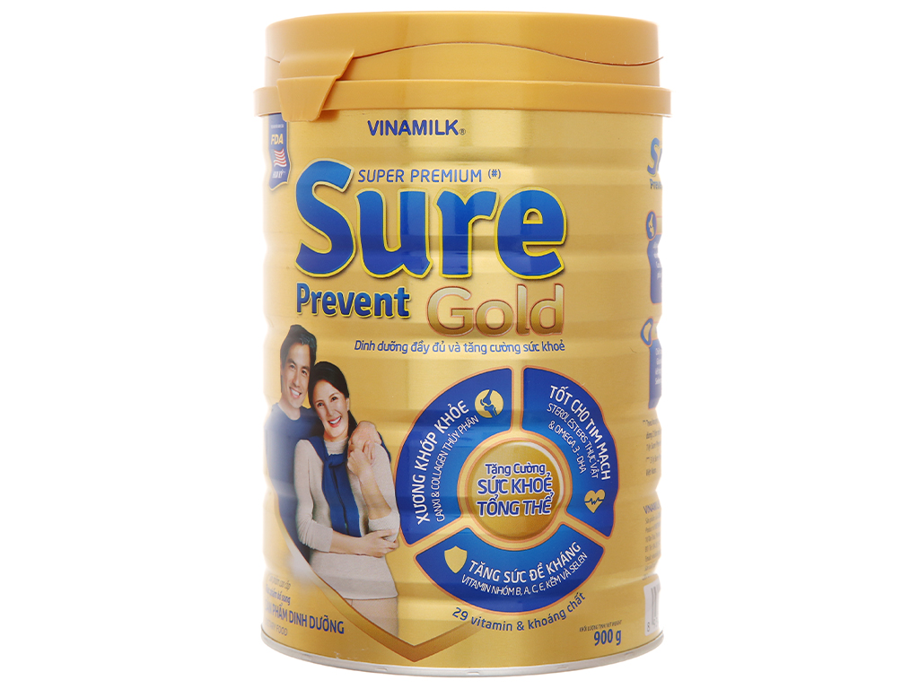 Sữa bột Sure prevent gold Vinamilk 900g