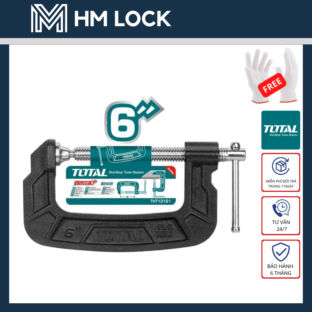 Cảo chữ c total 4, 5, 6 inch - hàng chính hẫng - hm lock