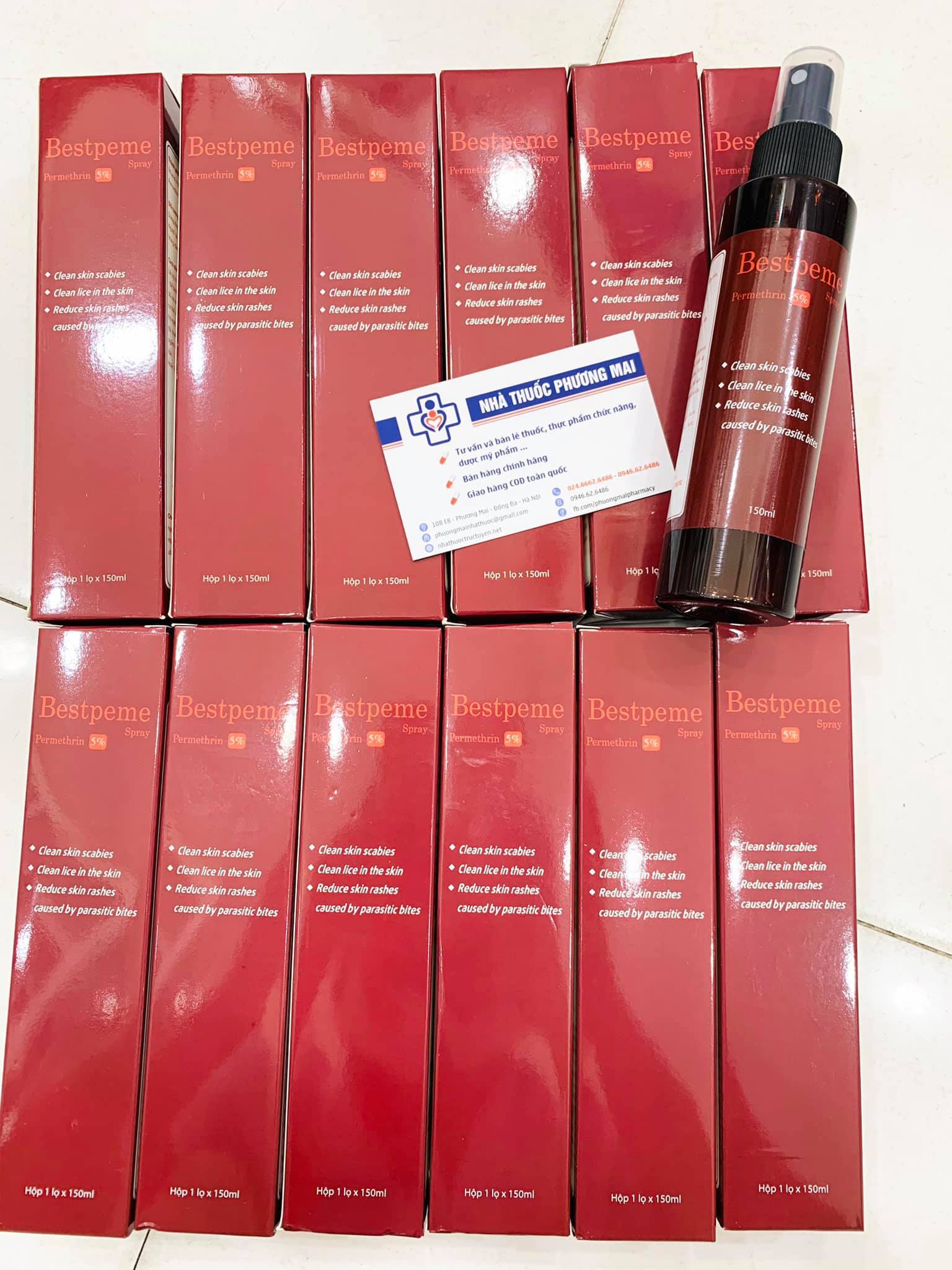 Dung dịch xịt ghẻ Bestpeme Spray 150ml