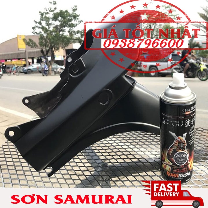 Sơn samurai combo màu đen nhám 109A-UCH210-128A