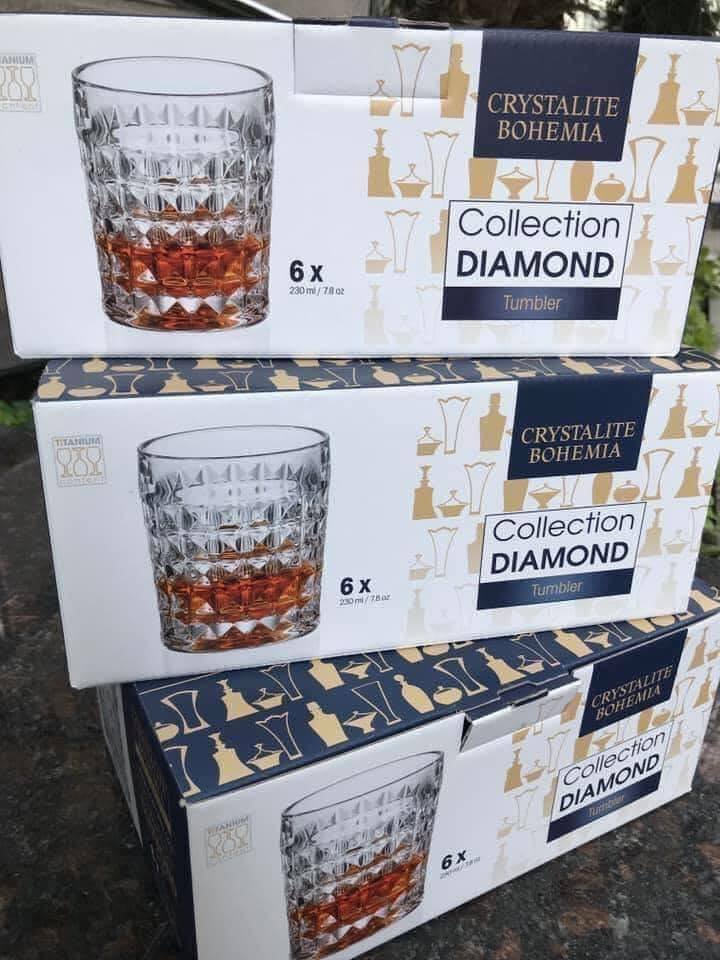 Set Bohemia Diamond 1 bình + 6 cốc