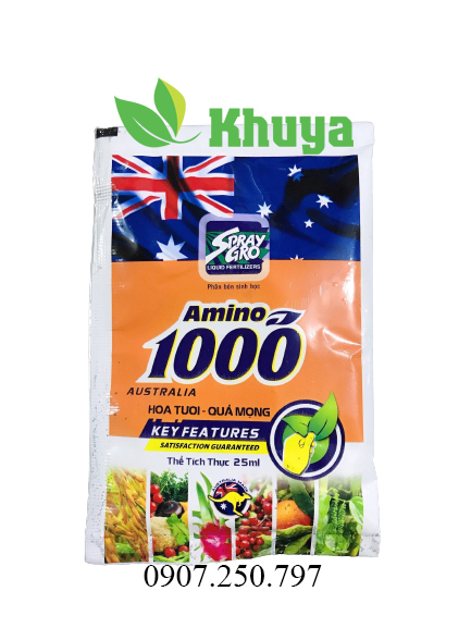 Phân bón sinh học Amino 1000 gói 25ml Autralia