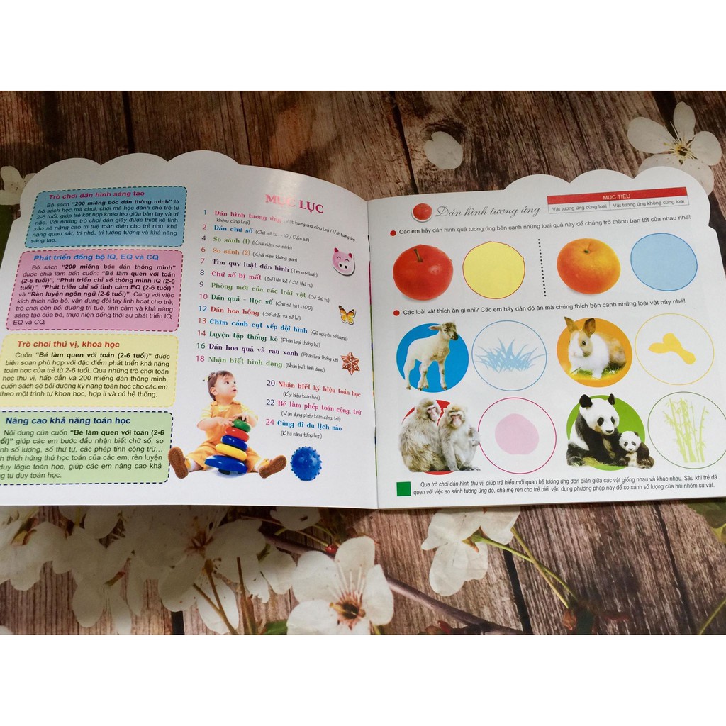 Sách 200 Miếng Bóc Dán Thông Minh - Bộ Sách Nhiều Chủ Đề Dành Cho Trẻ Từ 2 - 6 Tuổi (12 Tập)