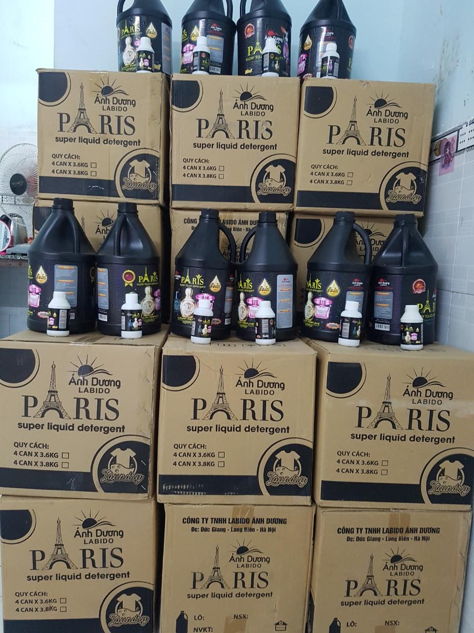[HCM]Set thùng 4c Nước giặt Paris Ánh Dương 3600ml