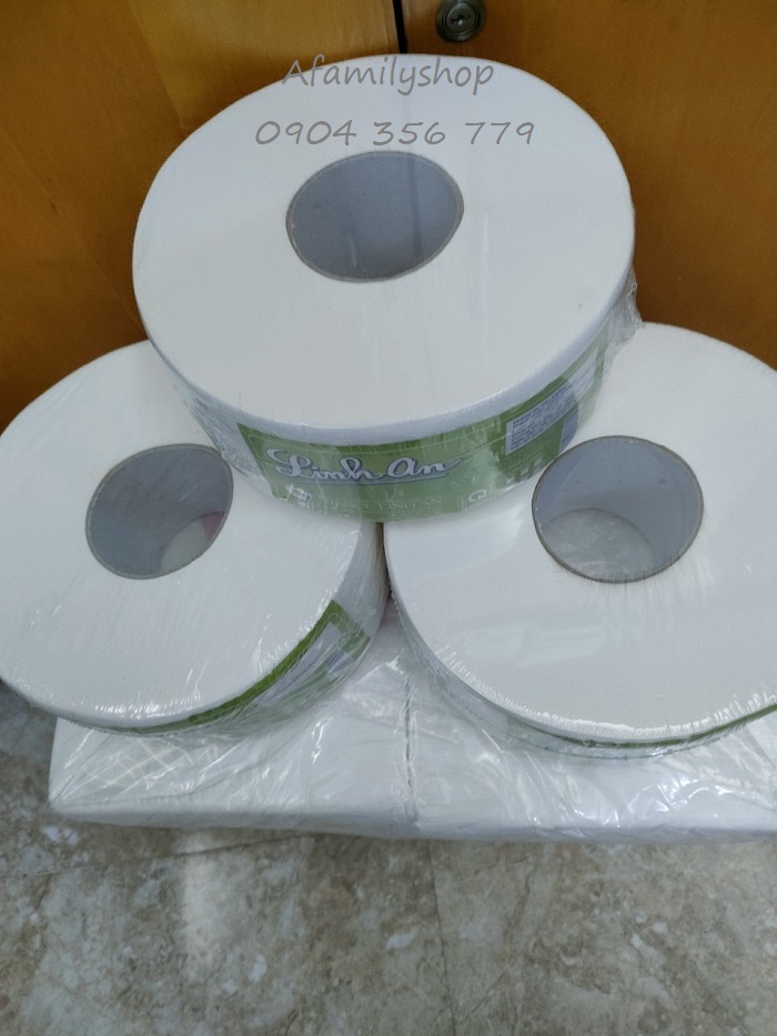 Giấy vệ sinh cuộn lớn cao cấp Linh An
