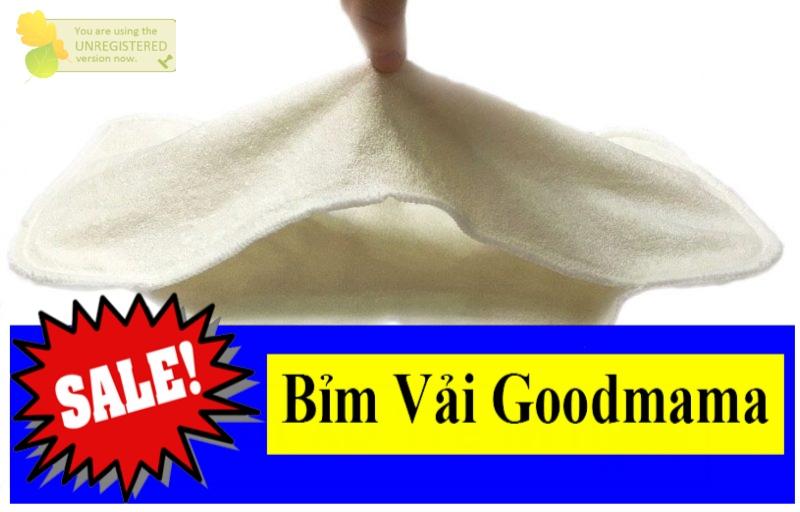 Miếng Lót xơ tre Bỉm Vải Goodmama Size L Đêm (10-20kg)