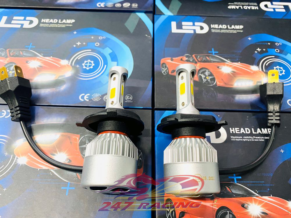 Cặp đèn Led X7 3 tim gắn xe máy Sirius,Exciter,Wave,Dream....Siêu Sáng
