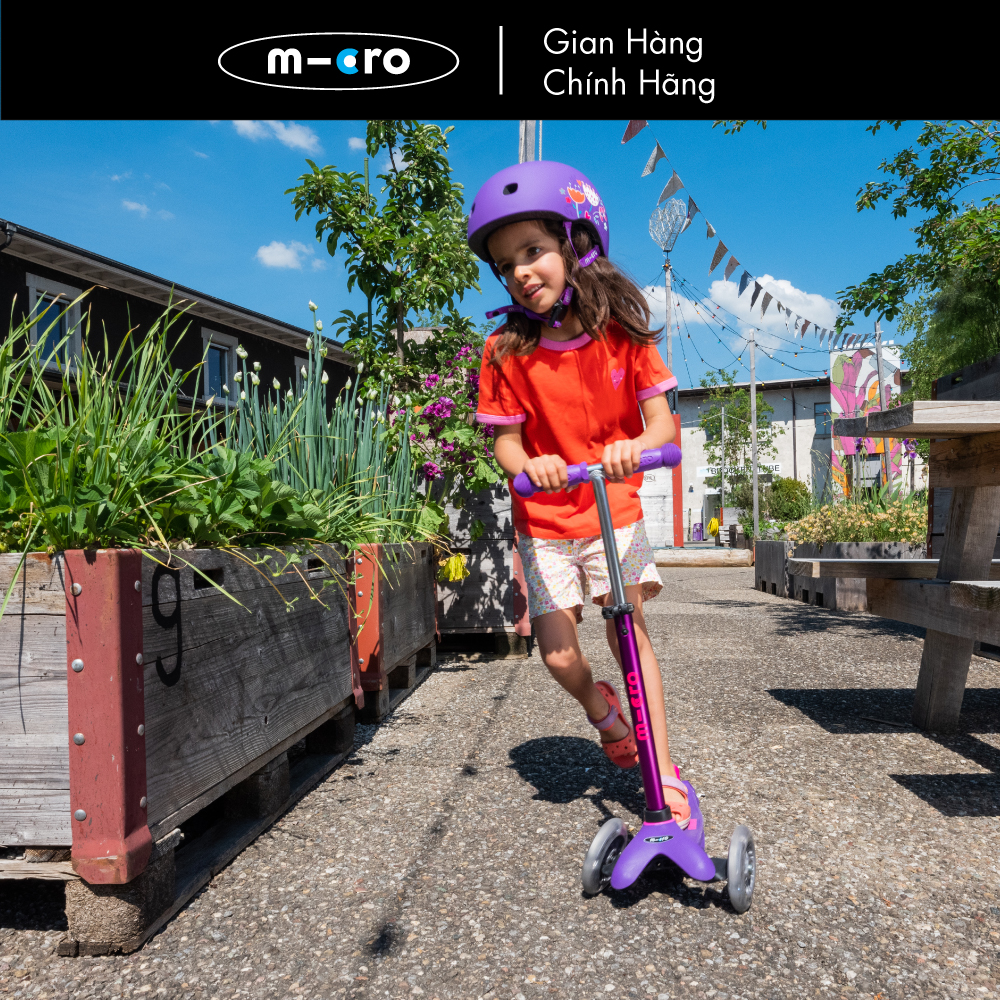 Xe trượt scooter Micro Mini Deluxe LED (phiên bản bánh xe đèn LED)