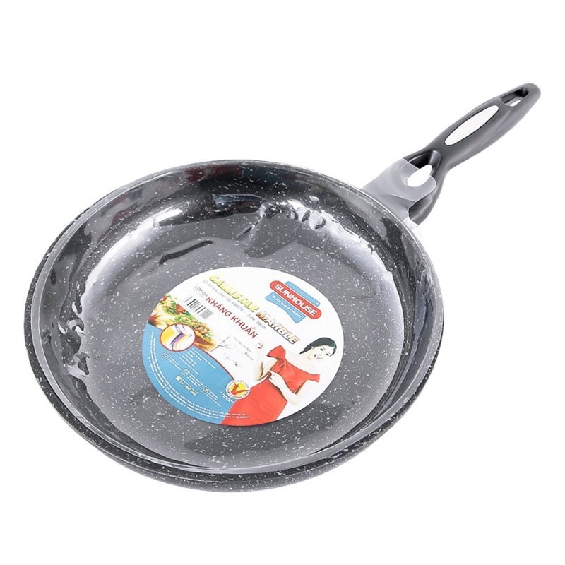 CHẢO ĐÁ SIÊU BỀN CHỐNG DÍNH SUNHOUSE Size 26, 28, 30 cm Chính Hãng