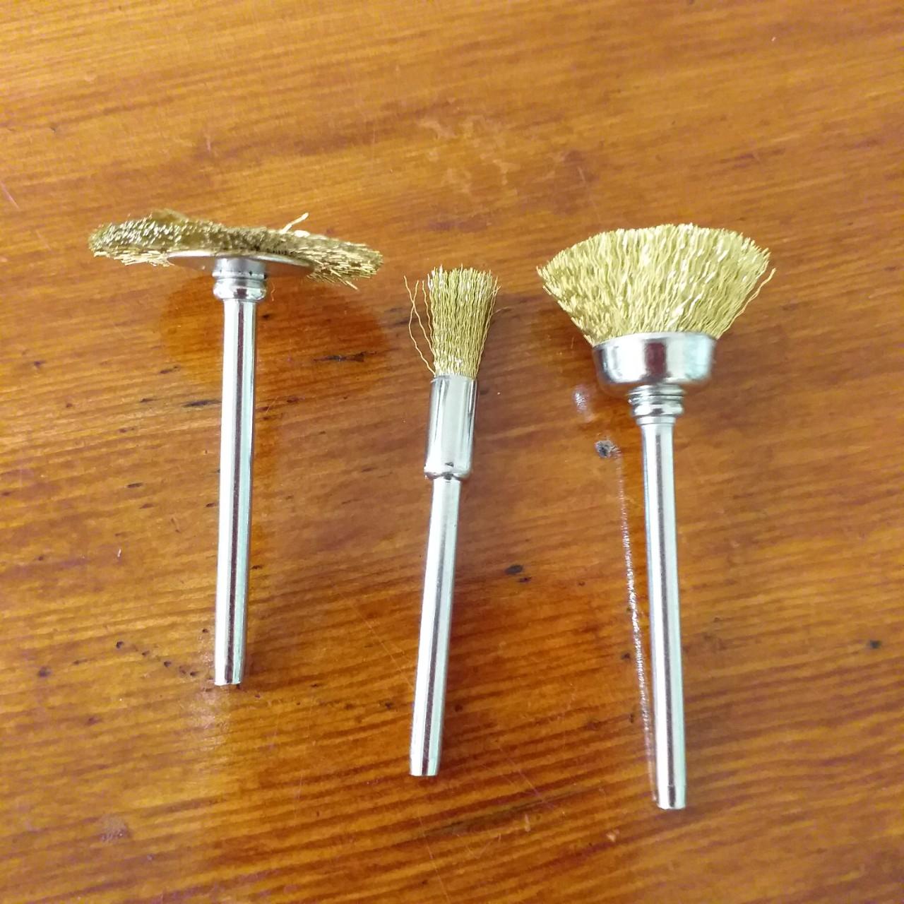 3 Chổi cước đánh rỉ sét cho máy mài khuôn combo
