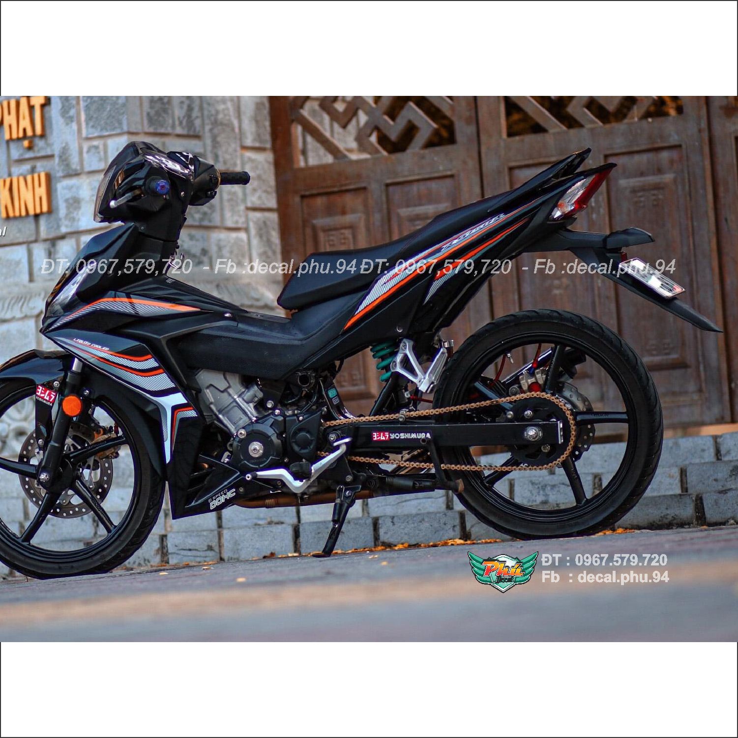 Tem rời xe Winner Đen chỉ 2021 (l)