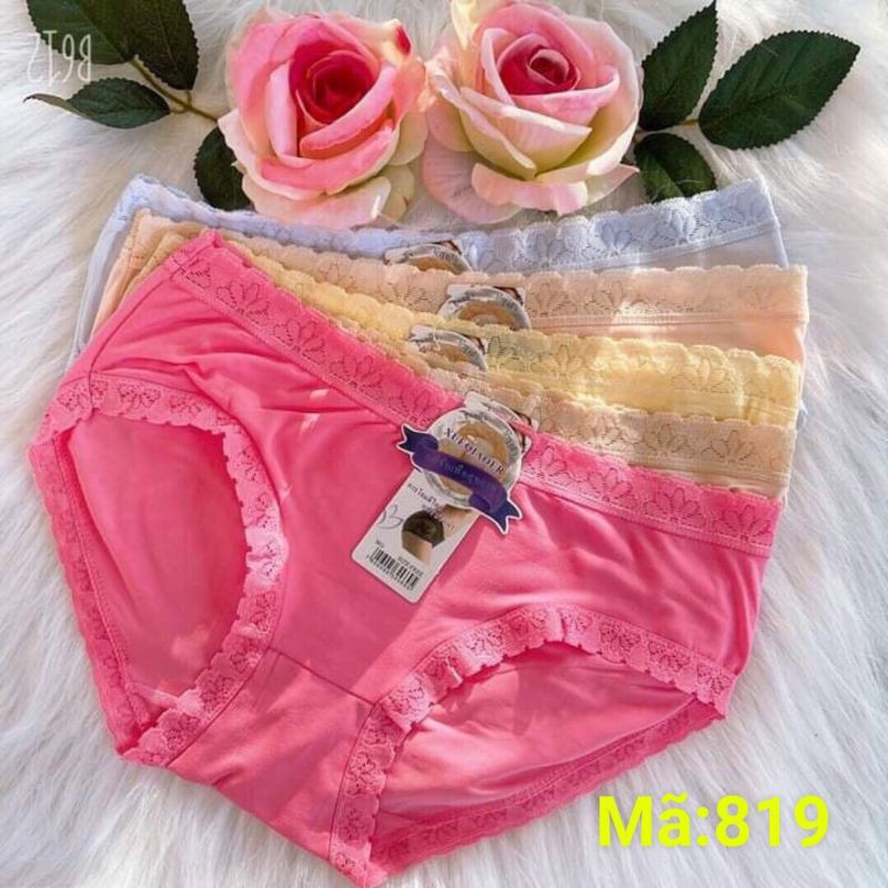 Sỉ 10 quần lót cotton mềm mịn 819