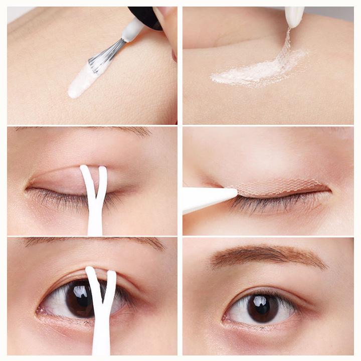 Miếng dán kích mí dạng lưới - tặng keo dán