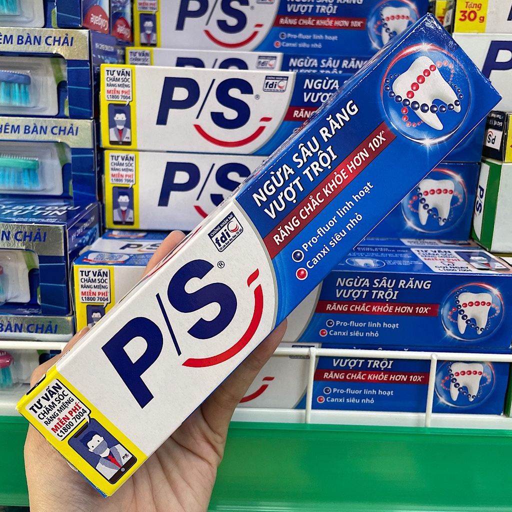 Kem đánh răng P/S ngừa sâu răng vượt trội 180g