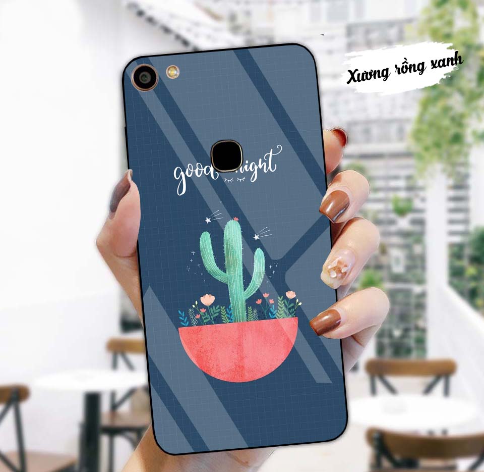 Ốp lưng vivo v7, v7+ lưng kính cường lực sang trọng, sáng bóng