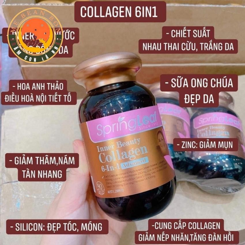 Collagen 6 in 1 Spring Leaf Inner Beauty của Úc