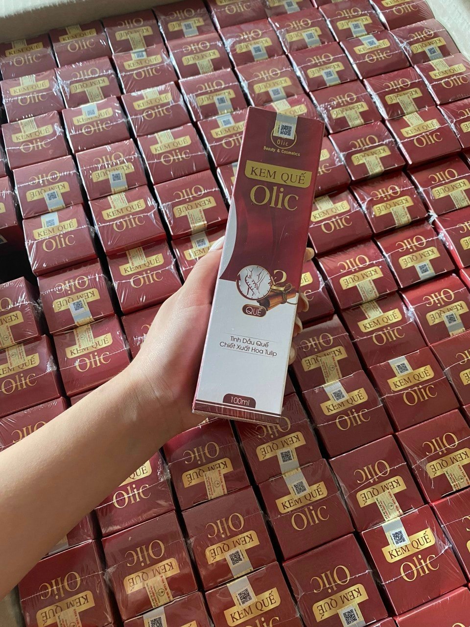 Kem tan mỡ Olic (gel kem quế olic) chính hãng