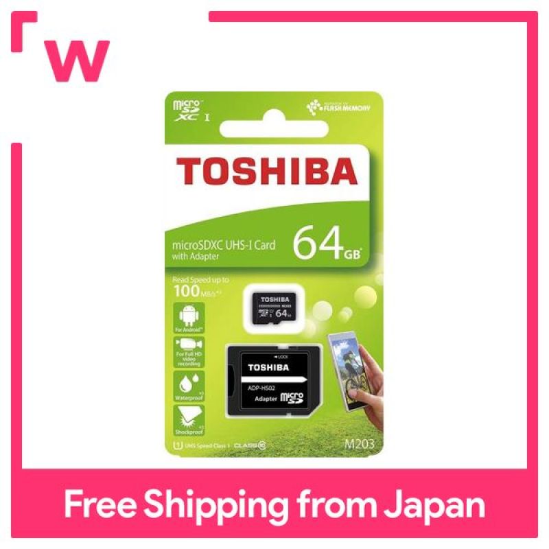 Thẻ Nhớ Micro SD Toshiba 64GB M203 SDXC UHS1 U1 Class10 Với Bộ Chuyển Đổi SD