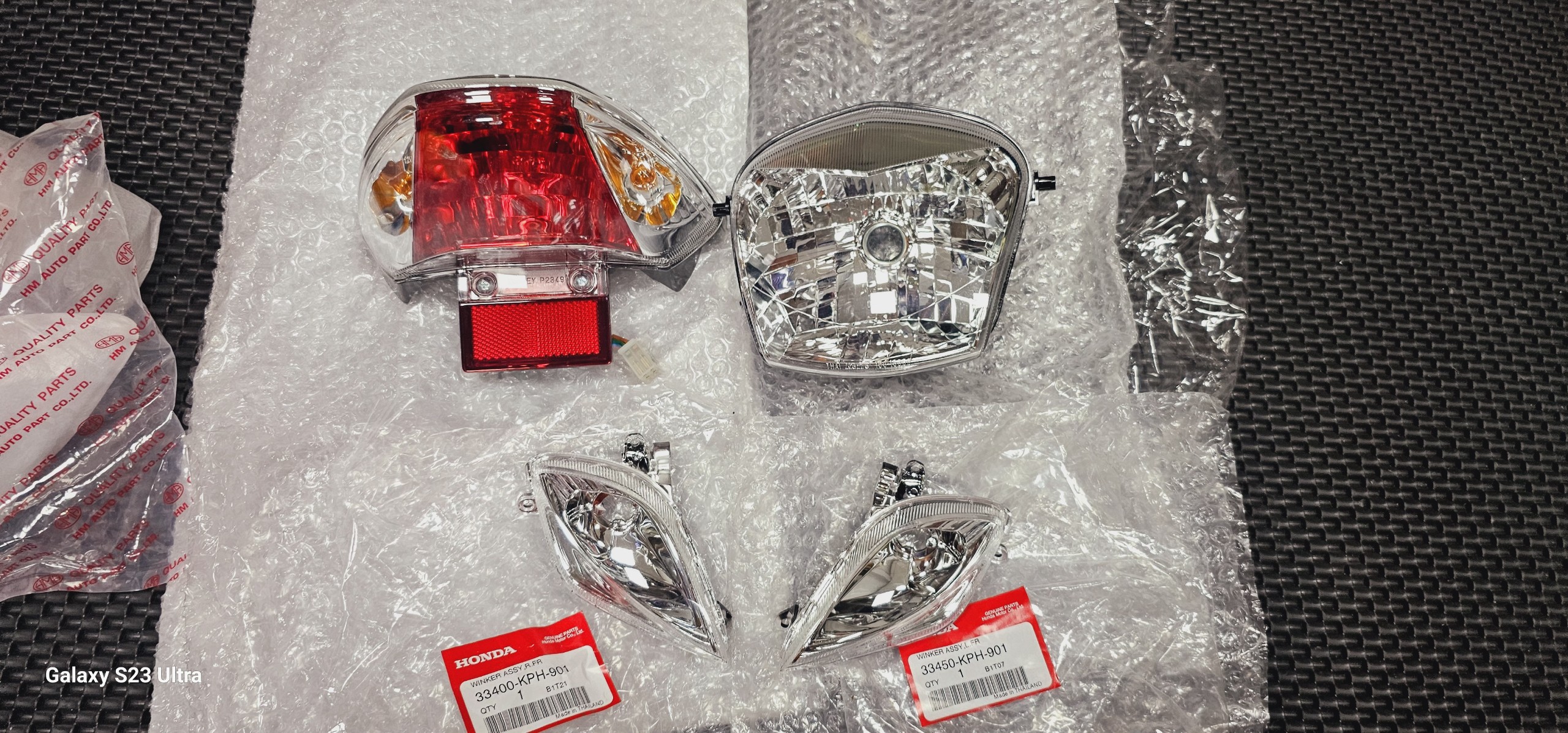 Pha đèn, đèn hậu, xi nhan honda thailand wave 125s 2003-2005 chính hãng