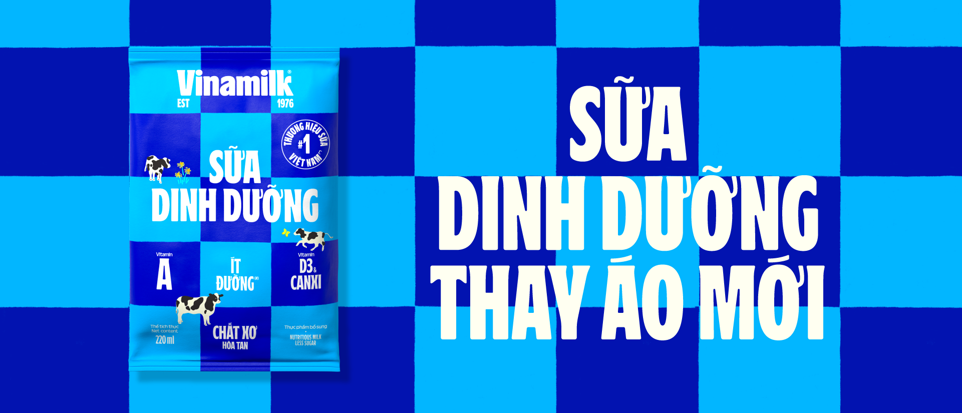 Sữa dinh dưỡng vinamilk bịch 220ml
