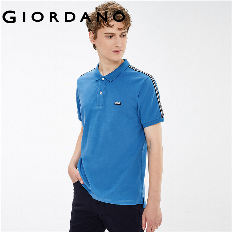 Áo Thun Có Cổ Sọc Ngang | So sánh giá từ Shopee Lazada Sendo Tiki mới nhất 38 Áo thun có cổ polo tay ngắn sọc ngang dành cho nam có hình logo thêu nổi Giordano 01011383