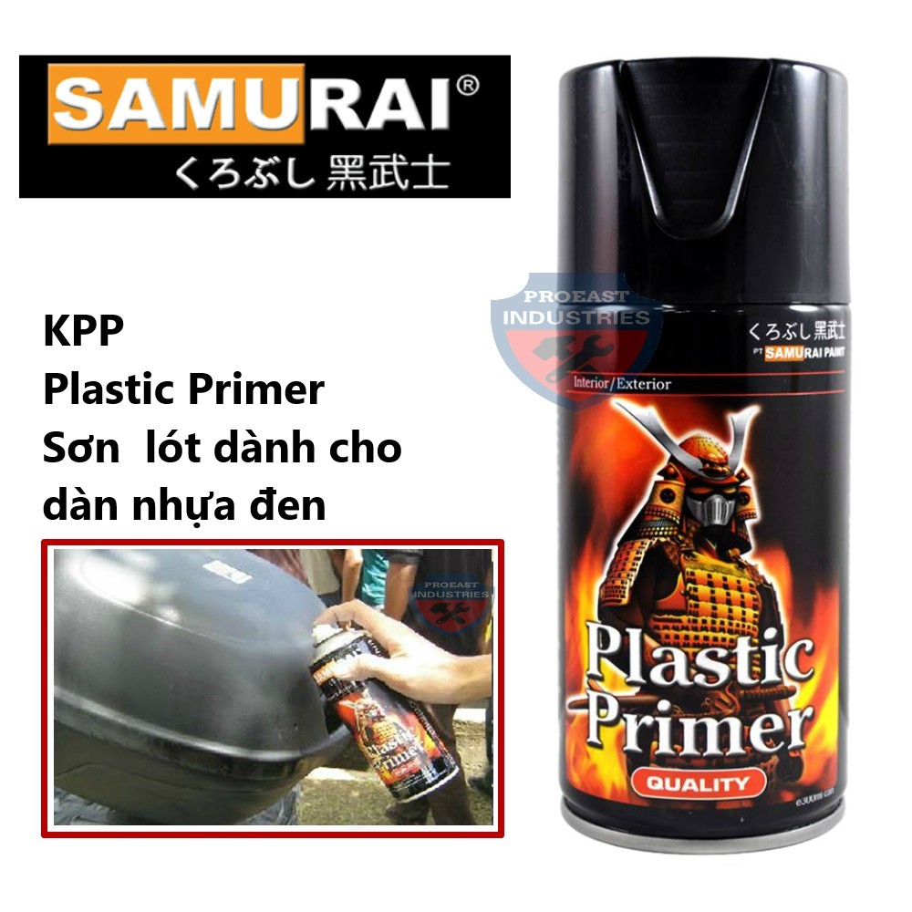Sơn xịt Samurai lót nhựa - KPP (dùng để lót cho dàn nhựa nhám xe)