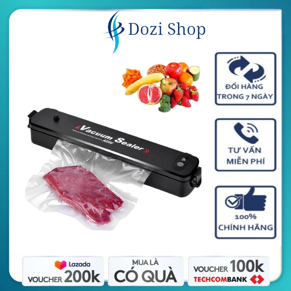 Giá bán [Siêu Rẻ] Máy hút chân không Mini tiện lợi, Máy hàn miêng túi mini dùng cho gia đình, dễ sử dụng, Máy hút chân không thực phẩm mini cầm tay Vacuum Selaer công suất 90W kiêm máy hàn miệng túi