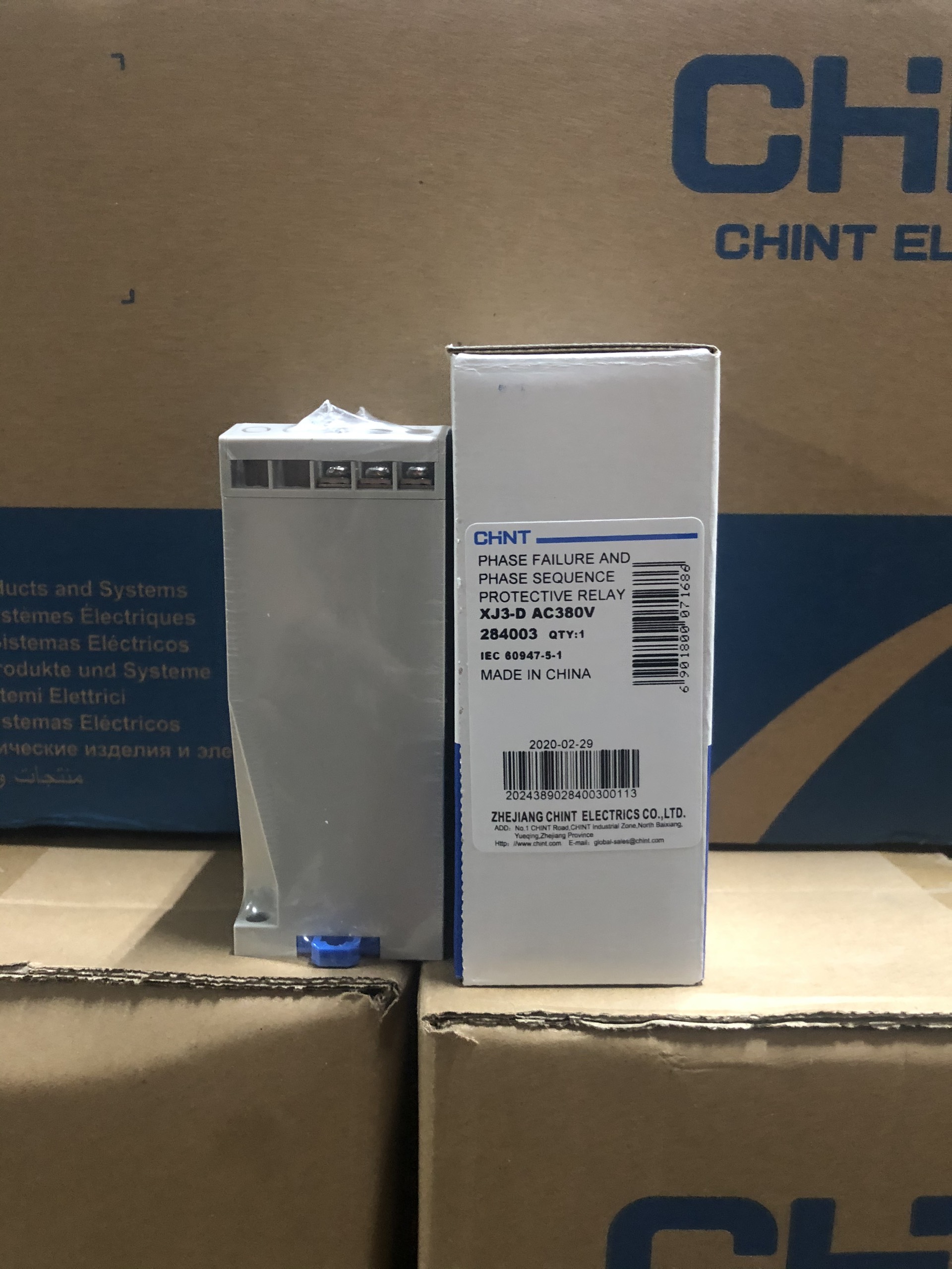 BẢO VỆ MẤT PHA XJ-3D CHINT CHÍNH HÃNG