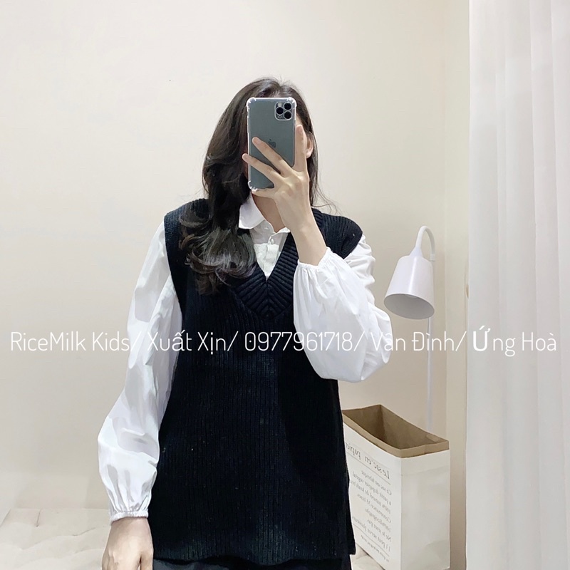 Áo gile len Hm xuất dư xịn