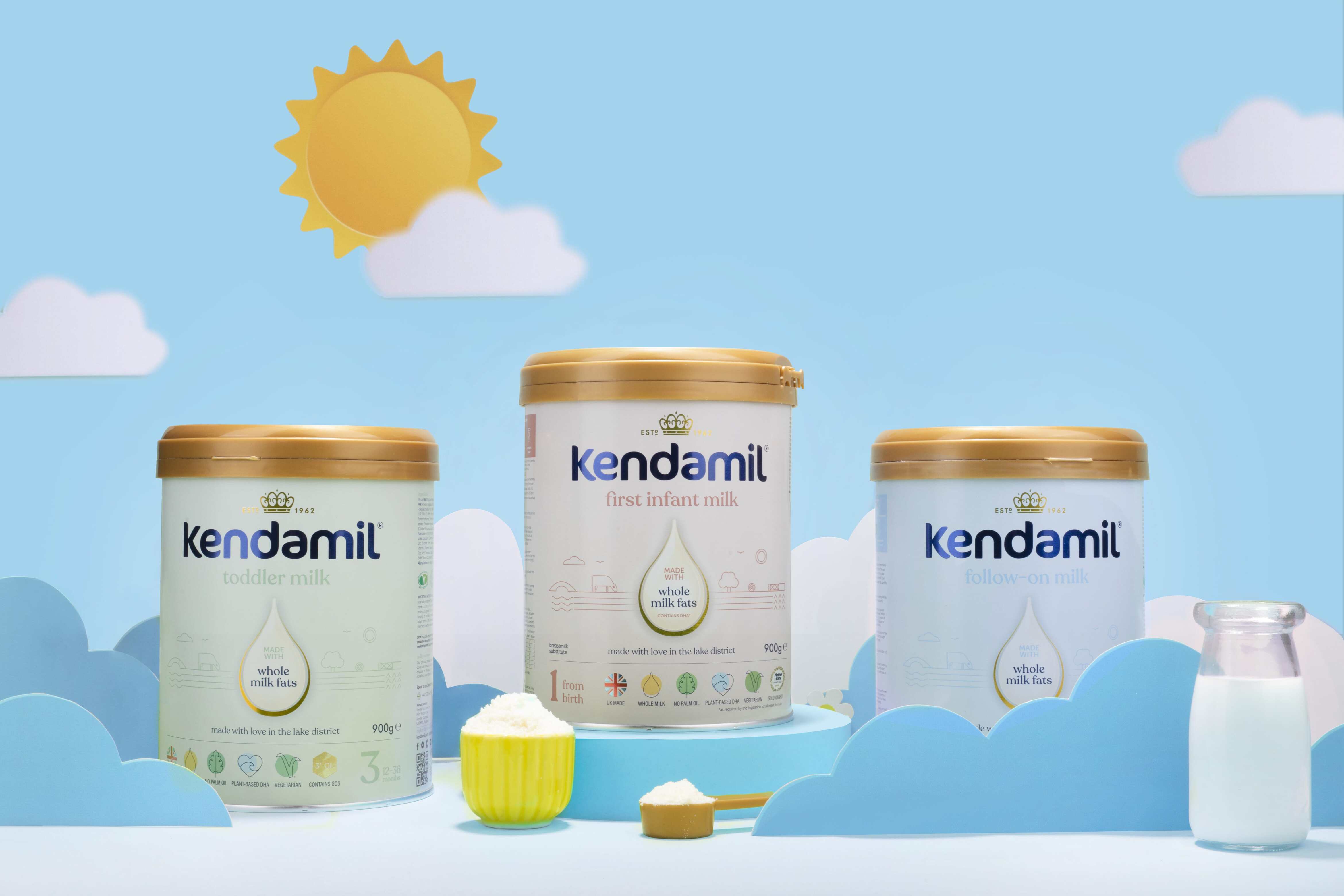 Sữa Công Thức Nguyên Kem Kendamil Số 1 (900g)