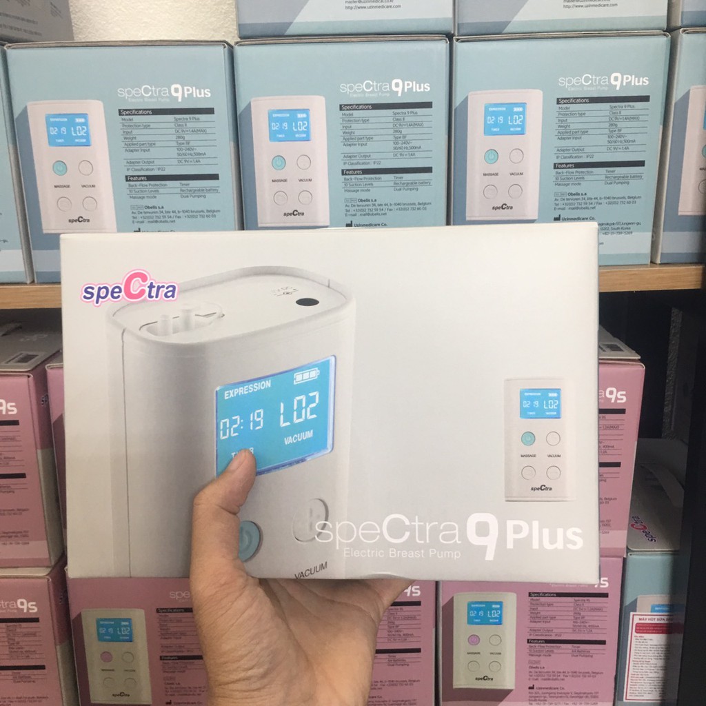 [CHÍNH HÃNG] - Combo Máy Hút Sữa Spectra 9Plus và Handsfree Cup