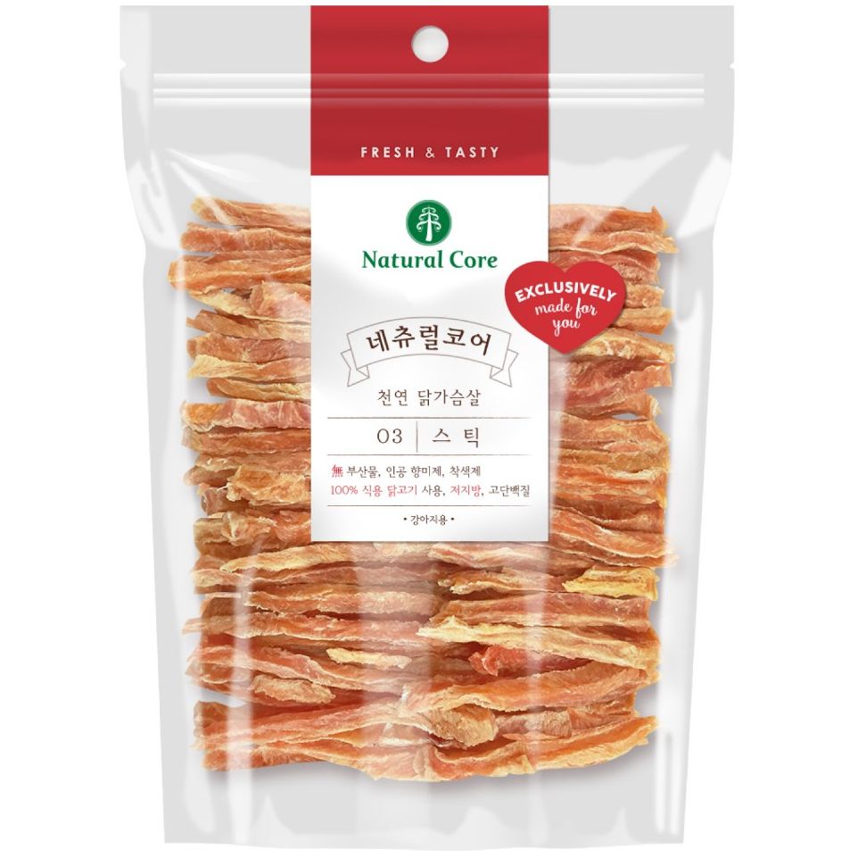 [NATURAL CORE] Thịt Ức Gà, Ức Vịt Sấy Cho Chó - Snack Cho Chó