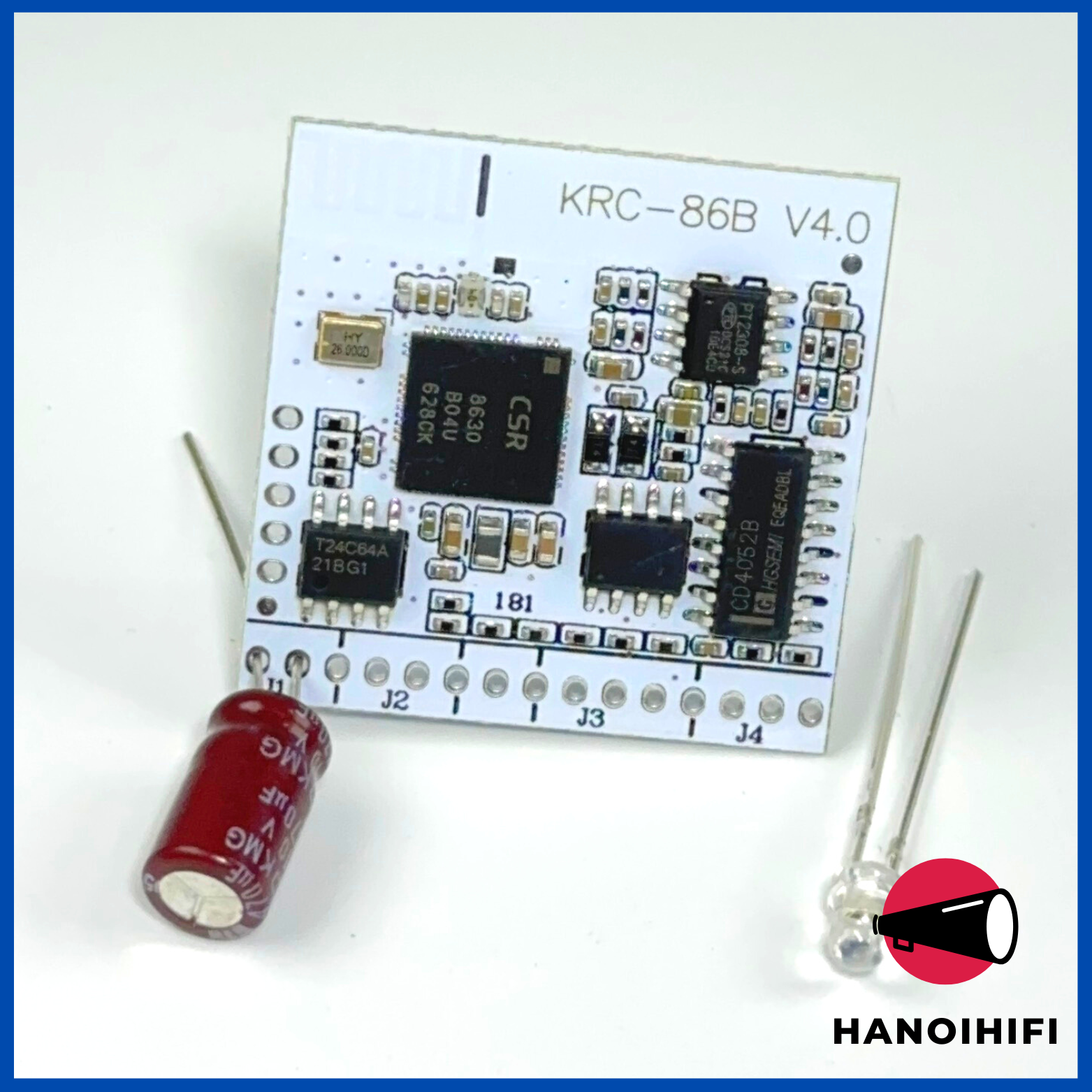 Mạch giải mã âm thanh bluetooth 4.1 - KRC-86B Sử dụng chip Bluetooth CSR8635