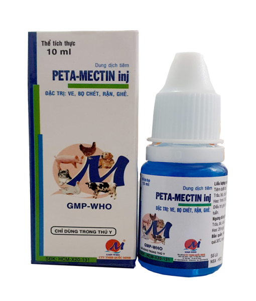 [HCM]Thuốc trị ve cho chó Peta Mectin (10ml)