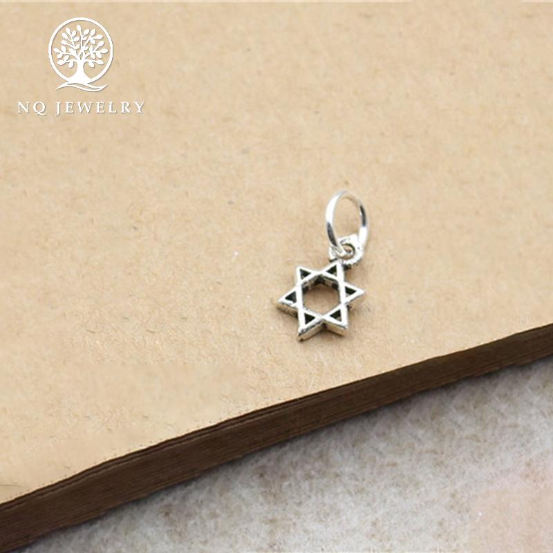 [HCM]Charm bạc hình ngôi sao 6 cánh treo 14x11mm - NQ Jewelry