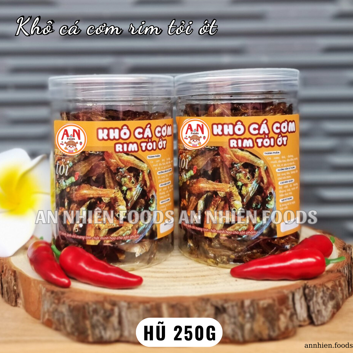 Cá cơm rim tỏi (đậm vị- có video) {Khối lượng tịnh, không tính bao bì}