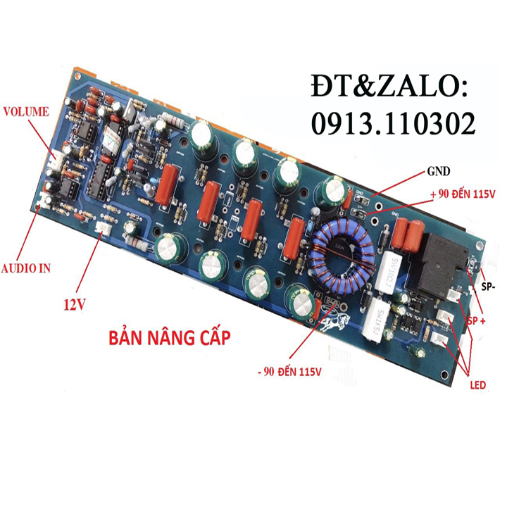 TRỌN BỘ MẠCH CLASS D 8 MOSFET PA 6000