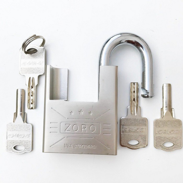 Ổ Khóa ZORO Size đại 5P Trắng ( Chìa Muỗng )