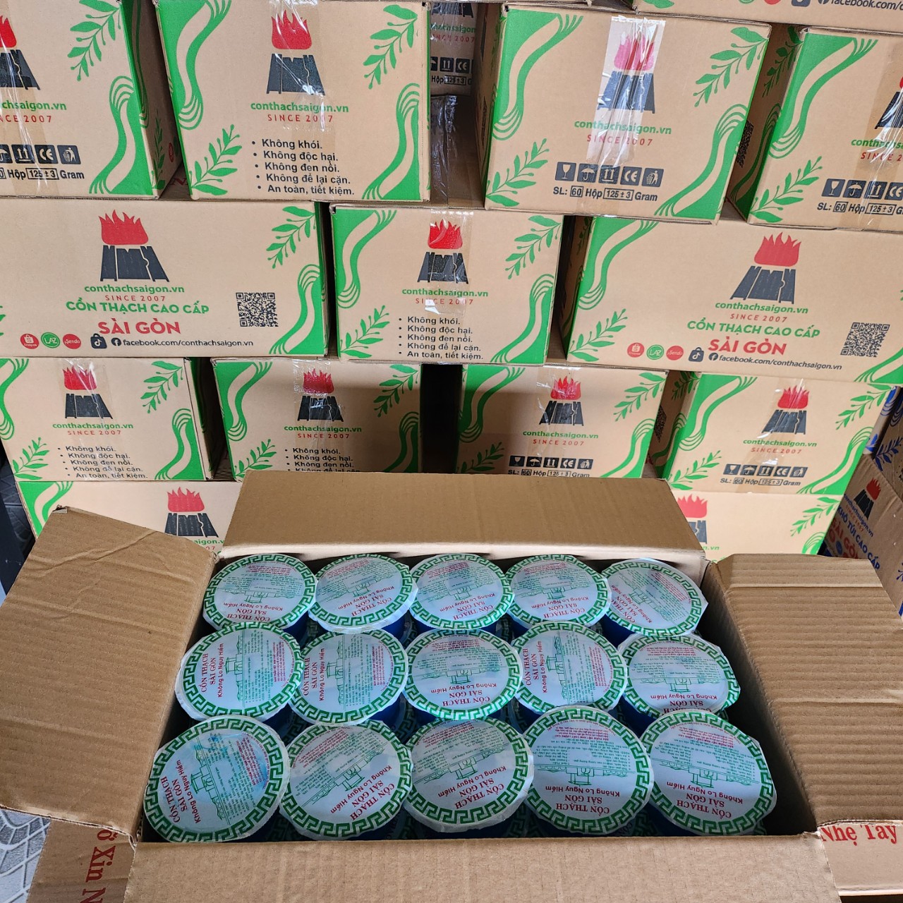Cồn Thạch Thùng 60Ly, 1 Ly 125gr - Cồn Thạch Sài Gòn